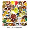 50 Phonograph Creative Stickers Personalized Retro Decorative Water Cup Mobile Phone Case Computer Guitar Car Stickers