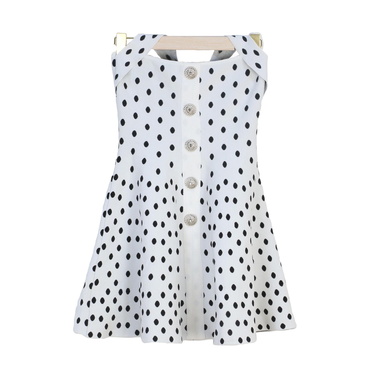 

Французский горошек Сексуальный дизайн Женское платье – Приталенное короткое платье для весны/лета Small