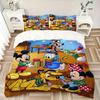 3pcs Merry Christmas Mickey and Friends Bedding Set - 1 Soft Quilt Cover + 2 Pillowcases, Machine Washable - Suitable for All Seasons, Perfect Gi