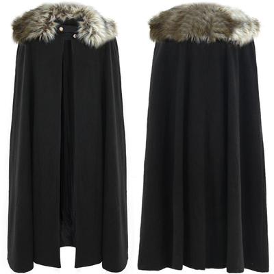 2025 Men's Woolen Halloween Retro Steampunk Cloak Cape Coat
