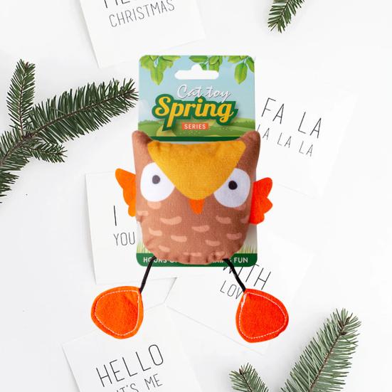 Plush Toy Enhance Bonding Reduce Furniture Damage Durable Bite-resistant Toy for Kittens