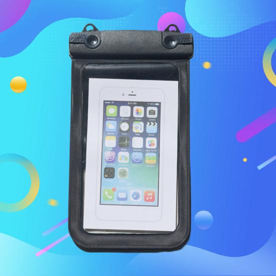 Waterproof Cell Phone Pouch Clear Underwater Phone Holder Protector Universal Mobile Phone Dry Bag with Neck Lanyard for Beach Swimming Pool