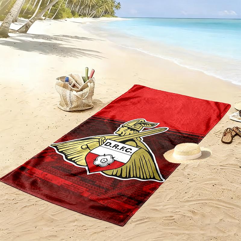 Doncaster Rovers Football Club Print Beach Towel Large Soft Quick Dry Towel For Beach Camping Swimming