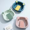 Washboard Basin Cartoon Delicate Articles Washing with Integrated Washboard Laundry Basin for Blouses Pants Shirt Outdoor Home