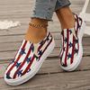 Trendy Casual Single Shoes 2024 New Design Feeling Canvas Flat Bottom Sports Anti Slip Women's Vulcanized Temperament Single