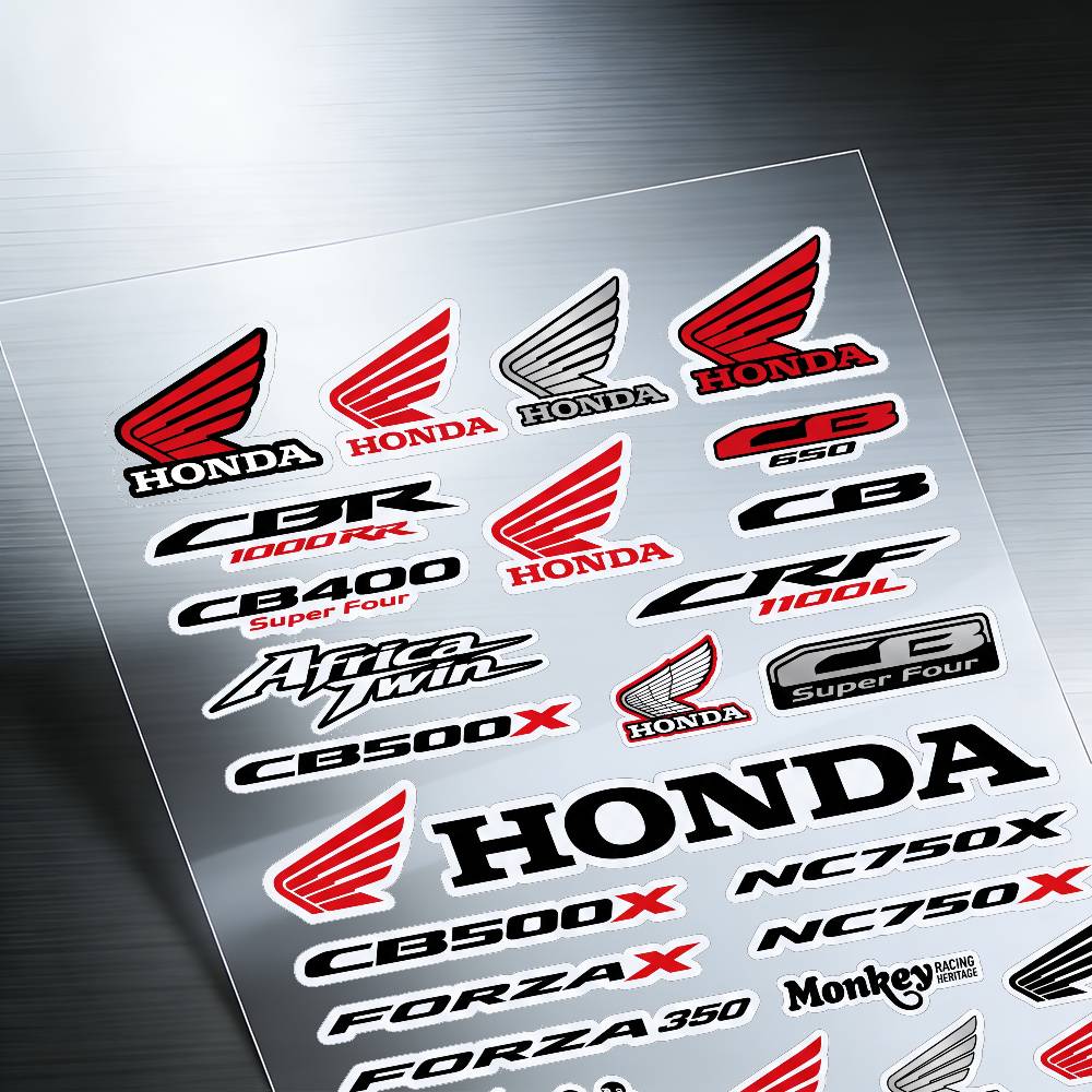 For Honda Reflective Motorcycle Stickers Waterproof Vinyl Decals for Motorbike Helmet Fuel Tank Bike