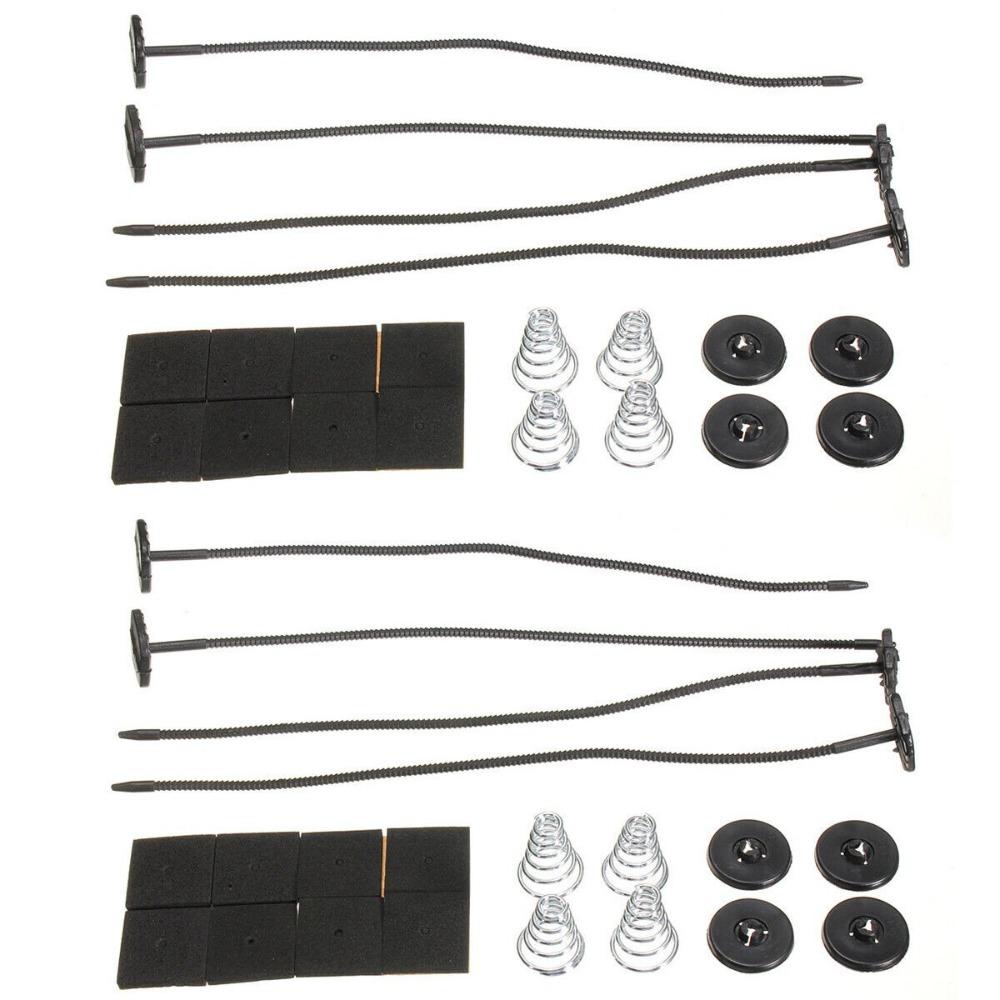 2Sets Black Kit Mounting  Car Electric Fan Electric Fan Mounting Kit Electric Radiators  For Car