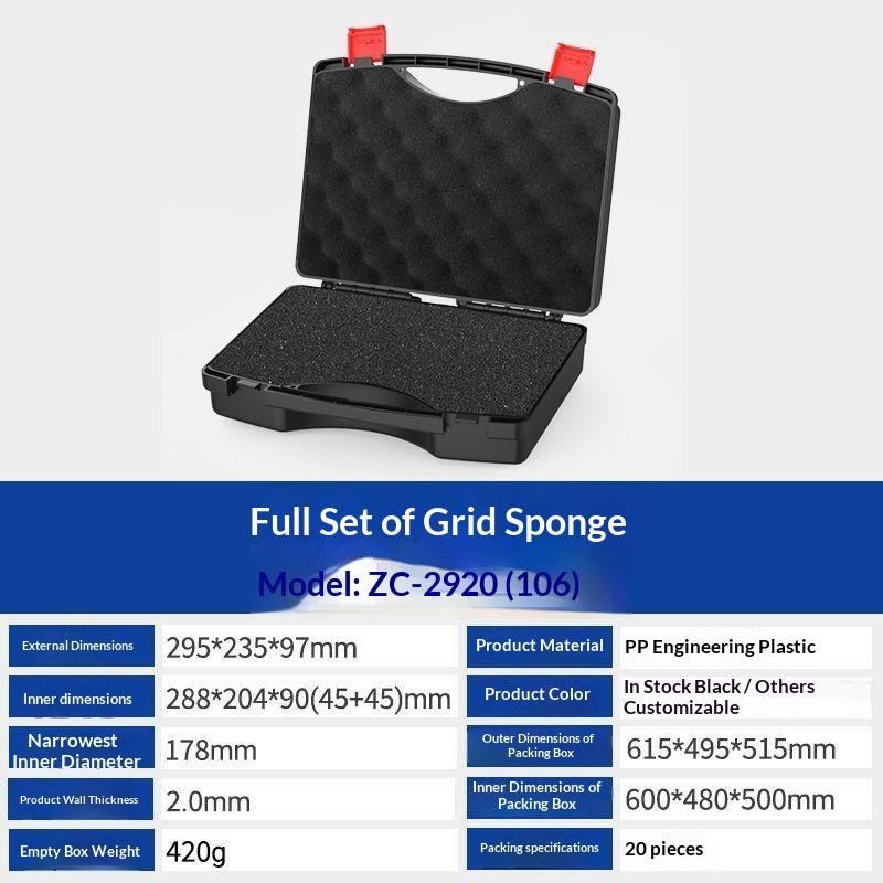 1Pcs Lightweight Plastic Storage Case Portable Multifunction Hardware Tool Box For Instruments Outdoor & Indoor Use