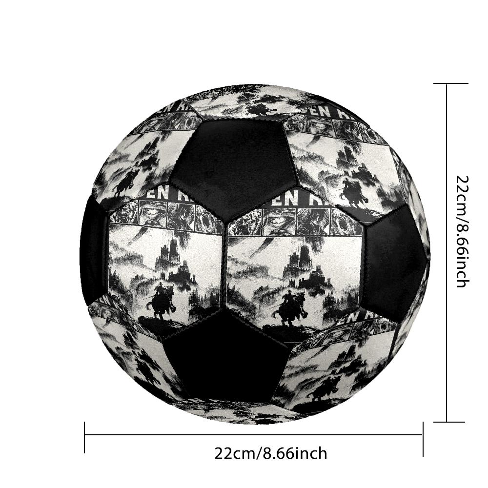 Elden Ring Indoor Soccer Ball Colorful Machine Stitched PVC Size 5 Team Training Competition Ready Durable High-Bounce Cool Sports Gift