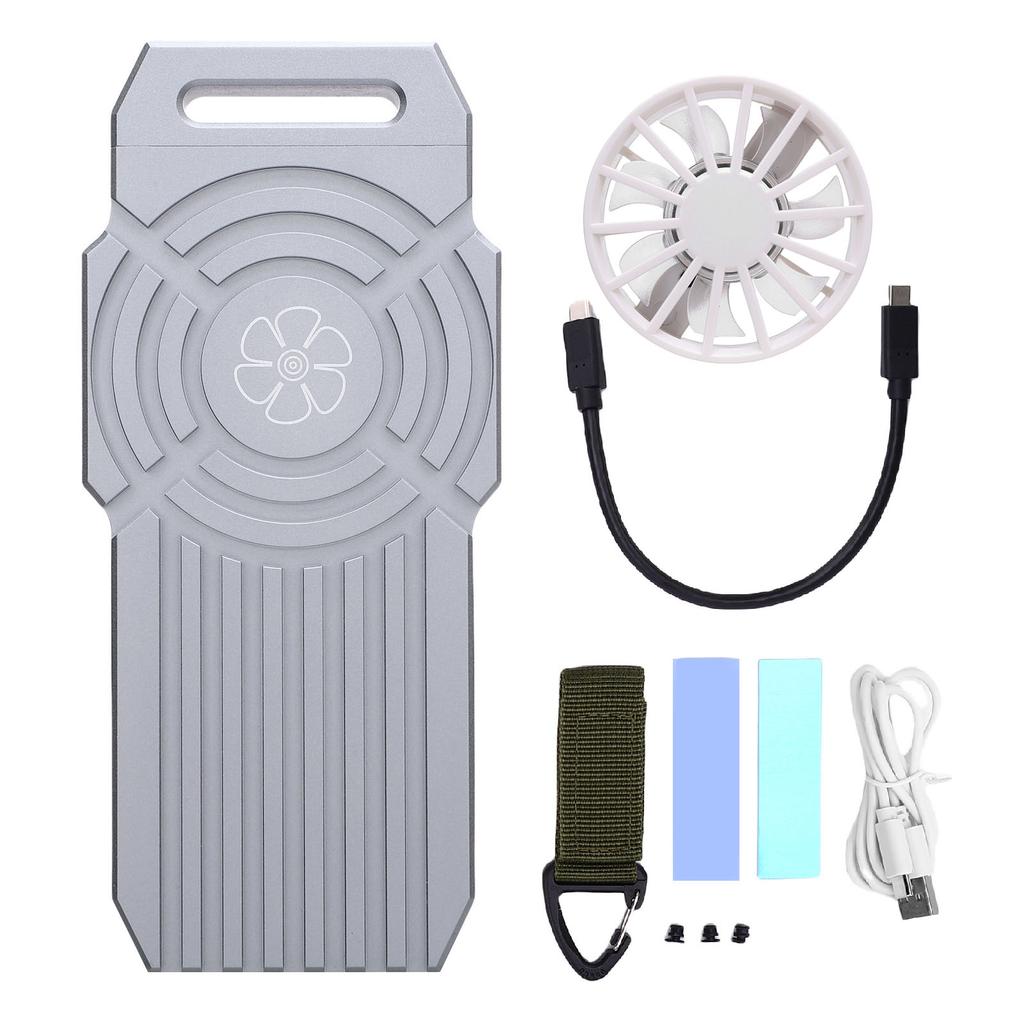 40Gbps NVMe M.2 SSD Enclosure with Cooling Fan USB 4.0 SSD Enclosure Case Support USB4 3.2 3.1 3.0 2.0 Aluminum Alloy