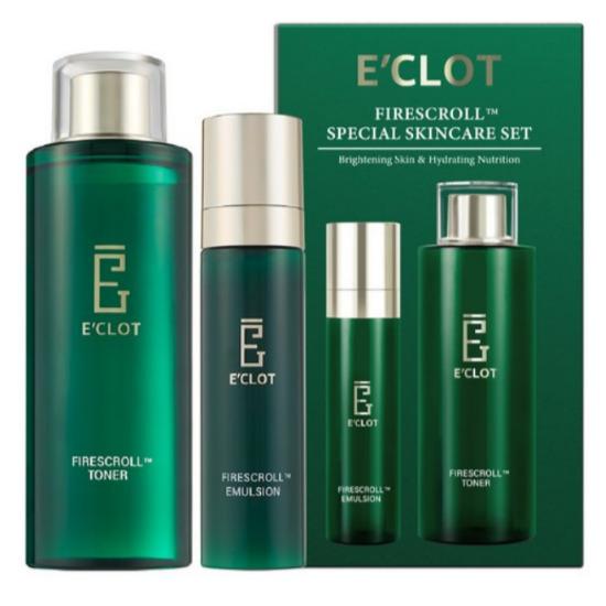 

ECLO Fiers Roll Успокаивающий и подтягивающий набор для ухода за кожей из 2 предметов: Тонер 350 мл + Эмульсия 100 мл 2-Piece Skincare Set
