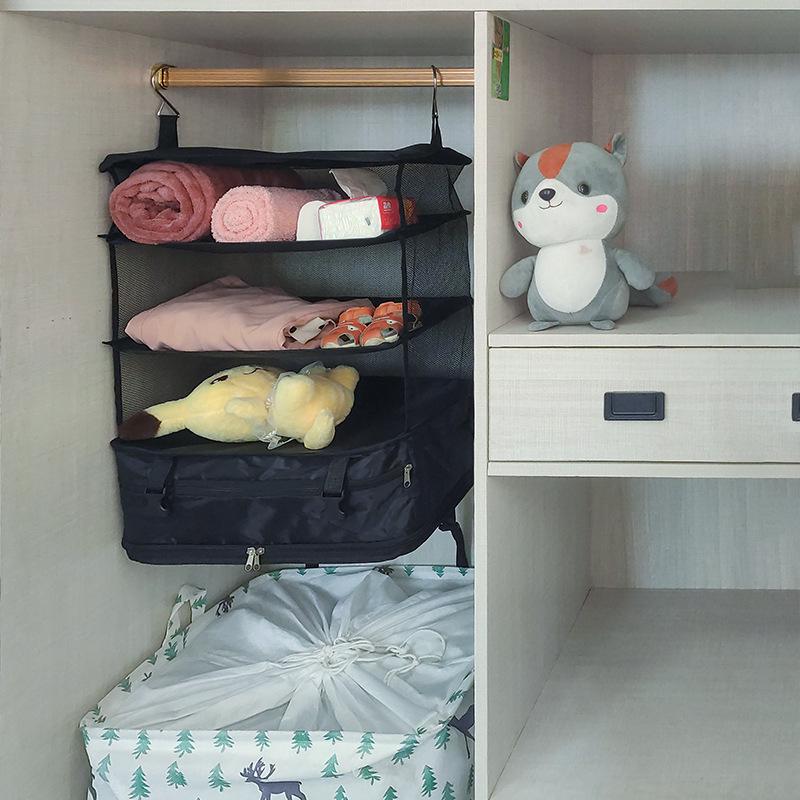 Multifunctional Large-Capacity Foldable Travel Hanging Clothes Organizer