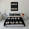 The pattern features "BOSS" text. Bedding sets Duvet cover sets Duvet covers Pillowcases(1 * Duvet Cover 2 * Pillowcases, without duvet insert)