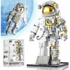 Space Astronaut Building Block for Boy 12+, Astronaut Building Block Set Flexible Space Explorer Toy with Display Stand, Cool Spaceman Building Set