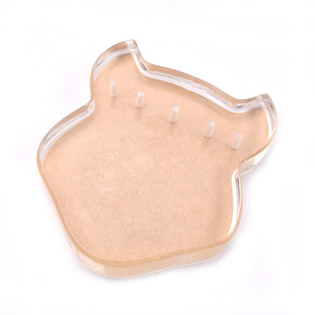 Thumb Piano 17 Keys with Tune Hammer Pillow Wood and Screws Acrylic Cute Rhino Head Shape Musical