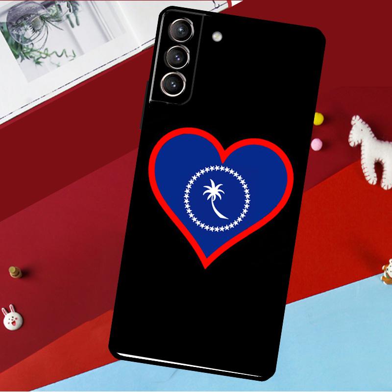 Chuuk Chuukese Pride 691 Flag Funda For Samsung Galaxy S26 S25 S24 S21 S22 S20 Ultra S9 S10 Plus S23 FE S25 FE Phone Case