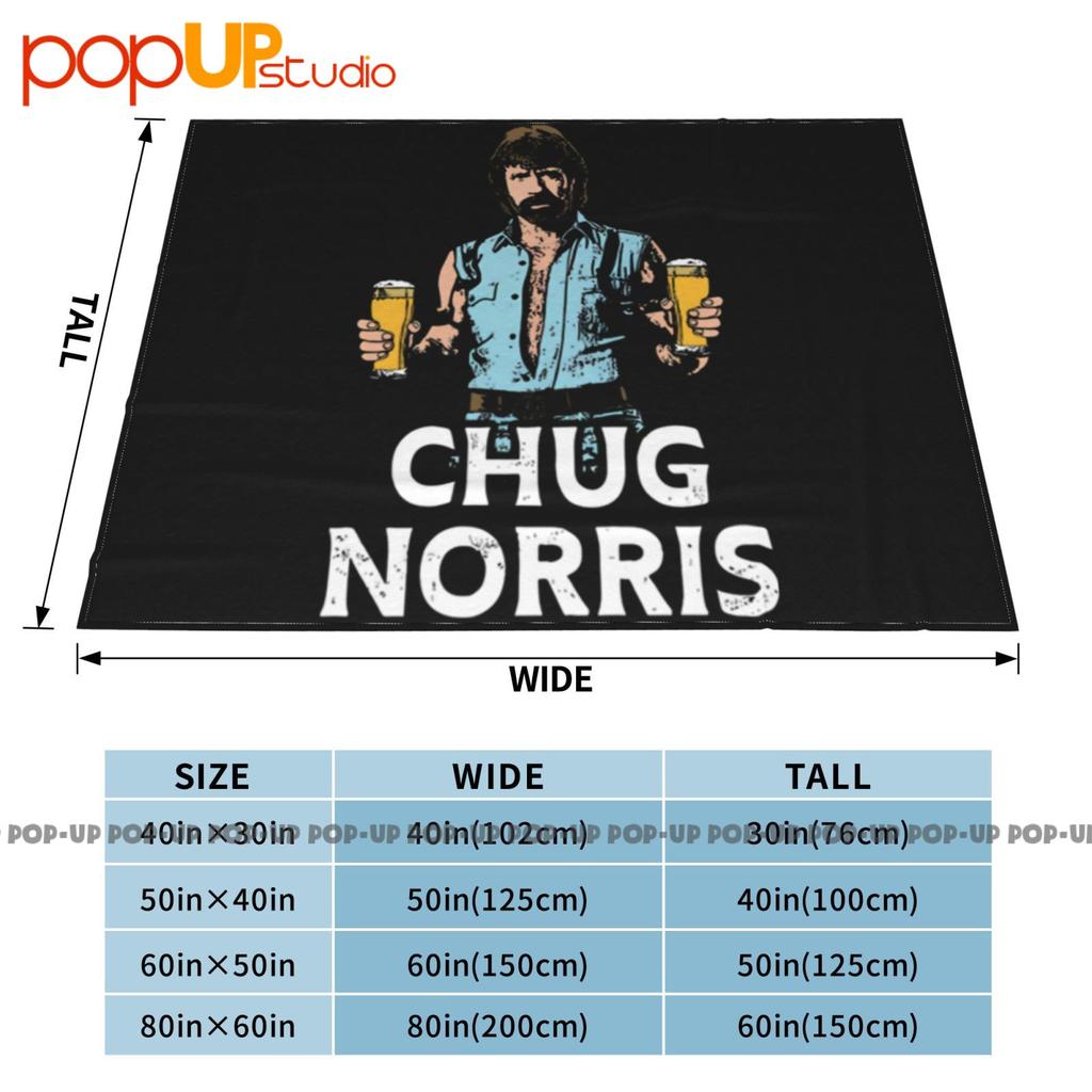 Chug Norris Ultra-Soft Blanket Quilt Winter Sofa Cover Bed Covers