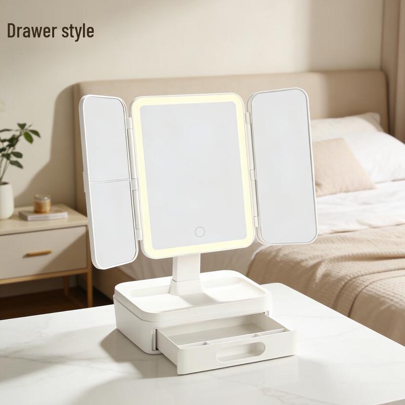 oeny LED Makeup Vanity Mirror with Drawer