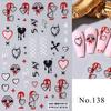 Nail Art Stickers Autumn Maple Leaf Sunflower Flower Elk Adhesive Nail Stickers
