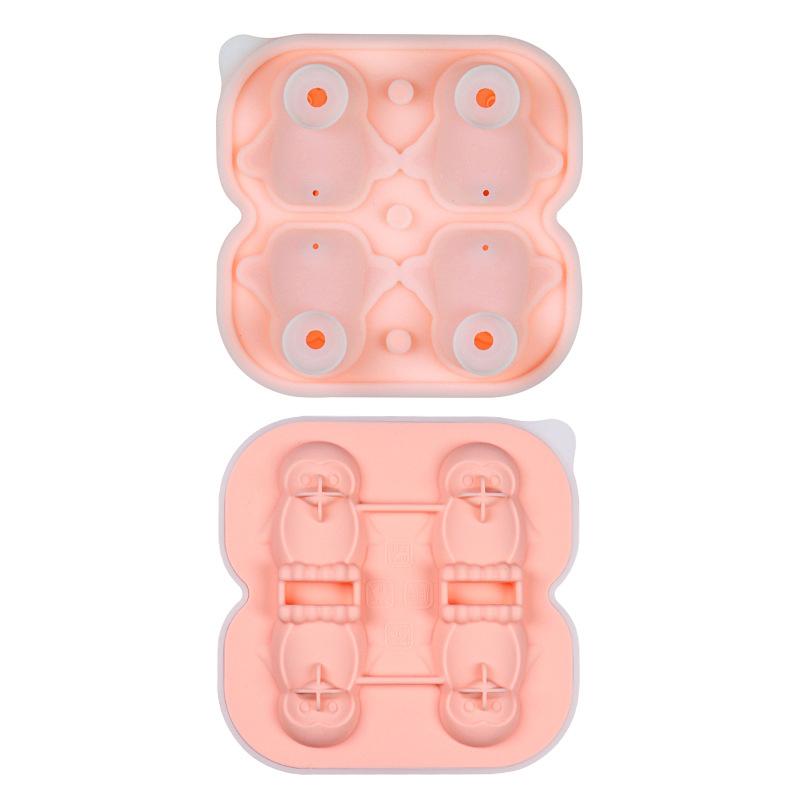 Penguin Shape Ice Tray Mold Non-Stick Reusable Ice Cubes Silicone Whiskey Ice Penguin Mold Kitchen Accessories