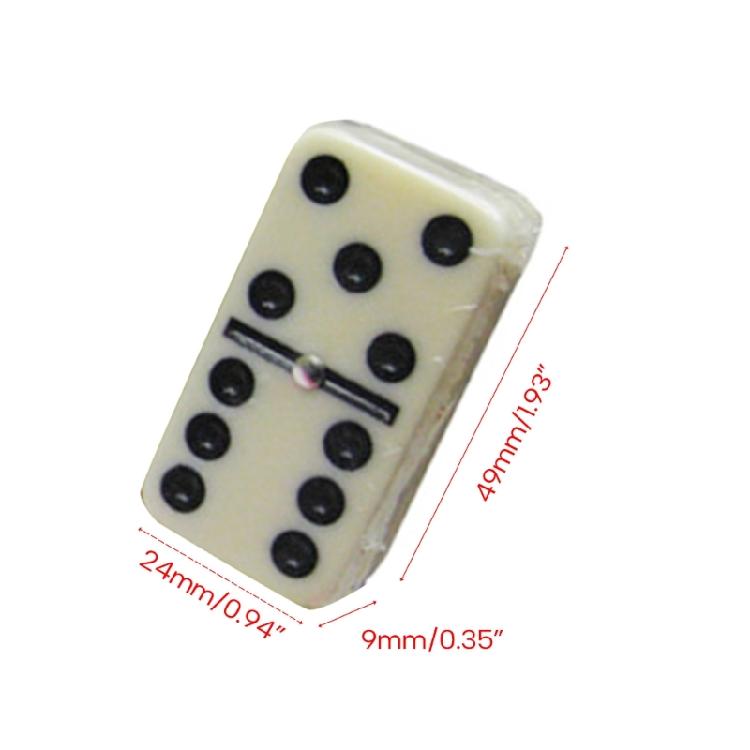 28 Stück Dominosteine Set Reisespiel Block mit Aufbewahrungsbox Kinderspielzeug