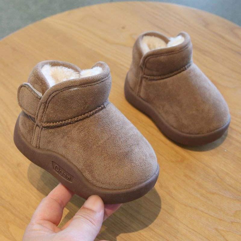 Children's Thickened Winter Snow Boots - Non-slip, Warm, Short Boots for Boys & Girls