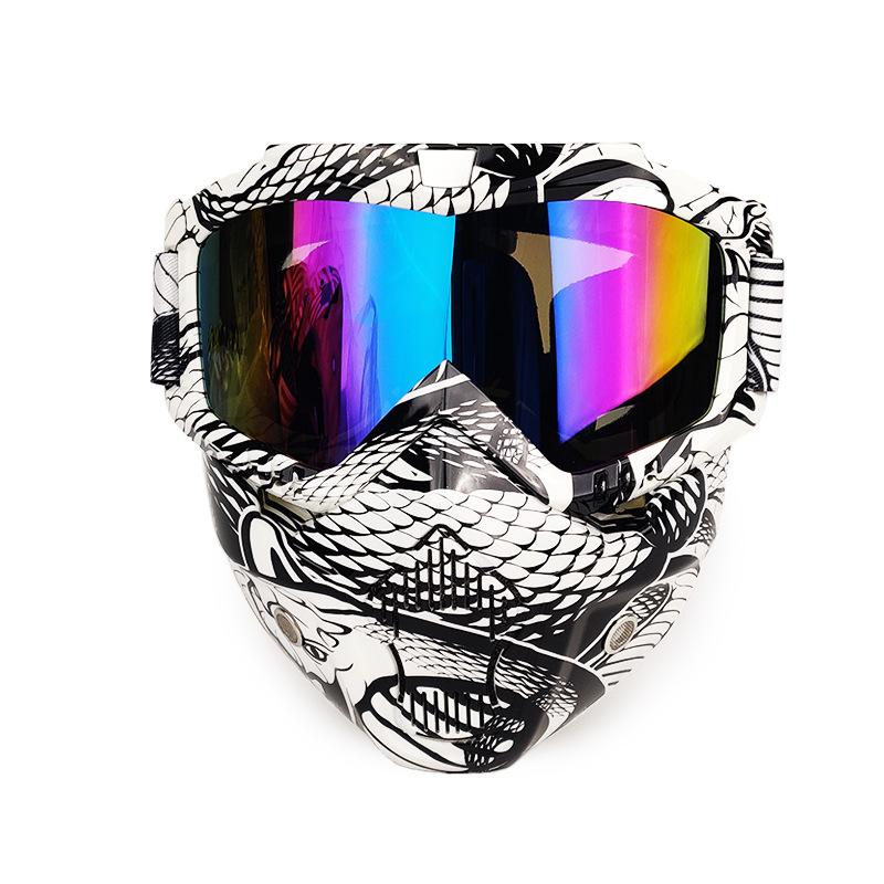 Glasses Water Turning Ghost Head Goggles Mask Motorcycle Riding Mask Windproof Warm Outdoor Protection