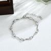 2pcs Adjustable Couple Bracelets Thin Light Luxury Bracelet Creative Crystal Wave Bracelet  Gifts