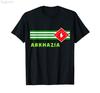 ZX 100 Cotton Circassian Abkhazia Flag of Abkhazia MEN WOMEN Hip Hop T Shirts Size XS5XL