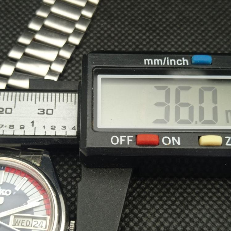 GEBRAUCHTE VINTAGE SEIKO 5 AUTOMATIK 6309A JAPAN HERREN D/D BLAU UHR 608g-a316342-9 SKU608g-a316342