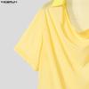 INCERUN Summer Men Swing Collar Short Sleeve Mesh See Through Hollow T-shirts Tops