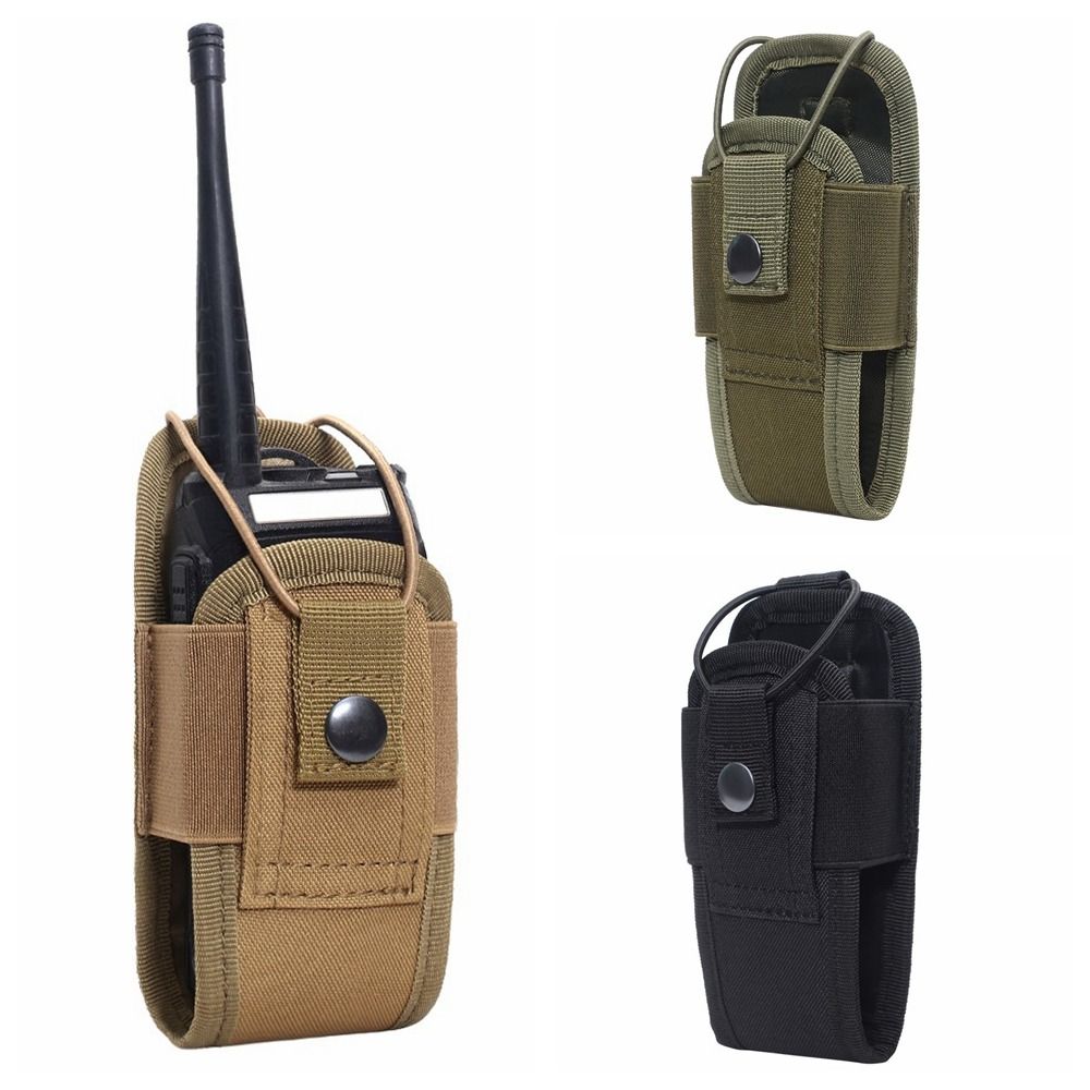 

Wear-resistant Molle Radio Walkie Talkie Pouch 1000D Interphone Holster Carry Bag Hunting Camping хакі