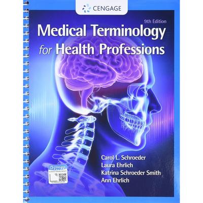 Medical Terminology for Health  9th Edition Spiral Paperback UKN772