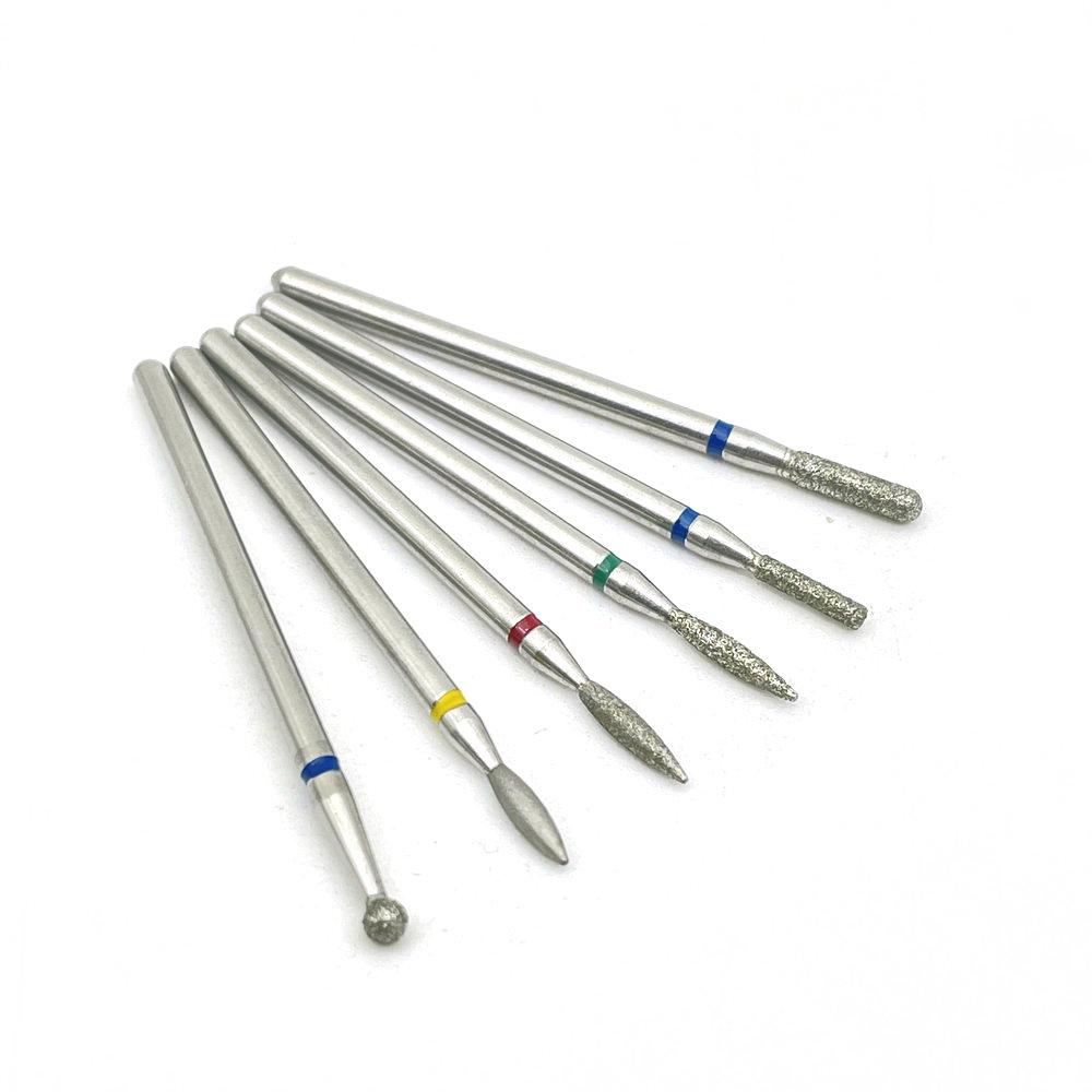 

6 шт. резак для маникюра, твердосплавные алмазные сверла для ногтей, набор фрез для дизайна ногтей, набор инструментов для педикюра, сверла для ногтей C6-5