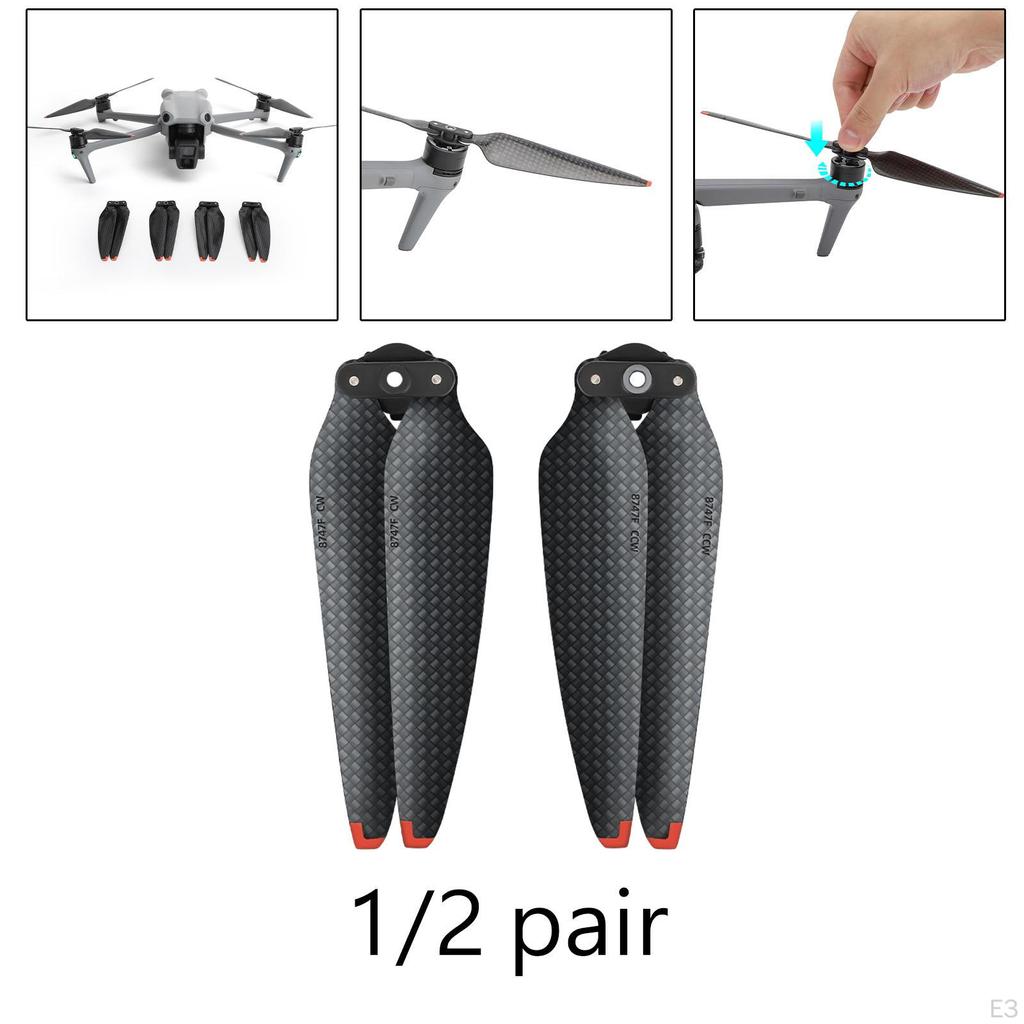 Lightweight Carbon Fiber Propeller Blades for Air 3 Drone - Enhanced Performance and Durability