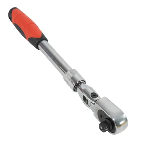 STEELMIGHT Ratchet Handle, Ratchet Wrench, 9.5mm Drive, 3/8" 72-Tooth Gear, Telescoping, Swivel Type, Flex Ratchet Handle