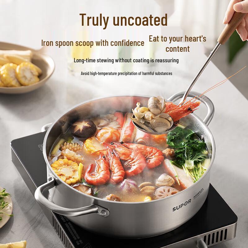 

Supor 304 Stainless Steel Divided Hotpot