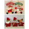 Christmas Wood Ornaments With 3d Santa And Snowman For Holiday Decor