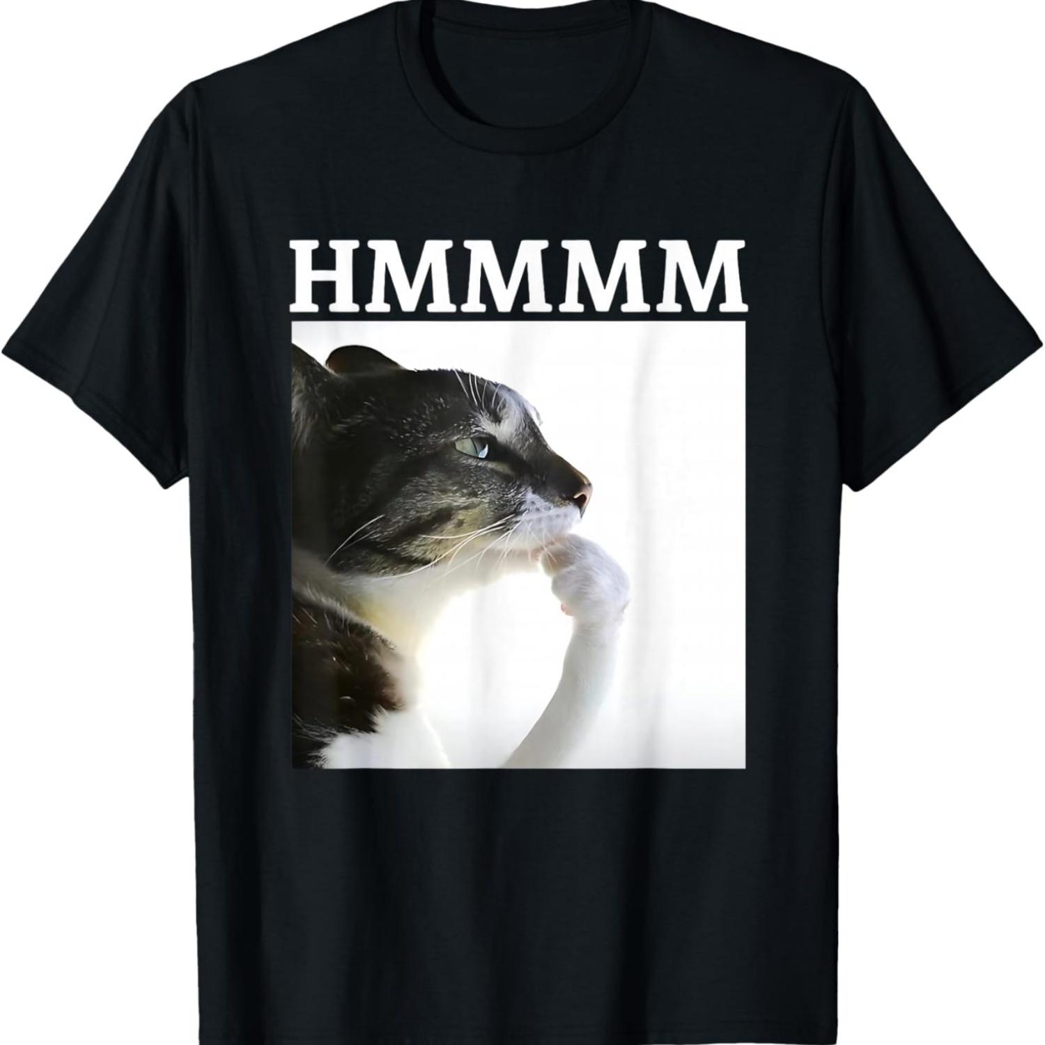 

Hmmmm Confusing Cat Meme T-Shirt S