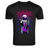 Astronaut Rock Guitar Space Music Retro Graphic T-Shirt