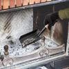 Chimney Shovel Fireplace Tools Steel Dustpan Ash Shovel Fireplace Cleaning Tool Wood Burner Accessories