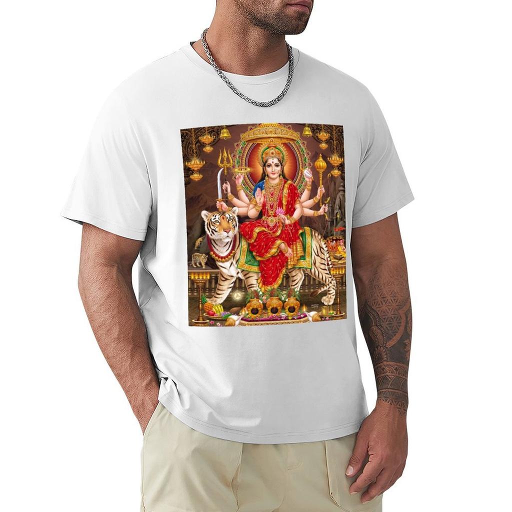 Goddess Durga TShirt plus size tops for a boy blanks t shirts for men cotton