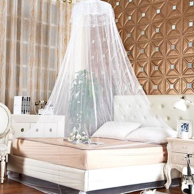 Mosquitera de encaje elegante para cama, dosel de malla, red de cama redonda de princesa