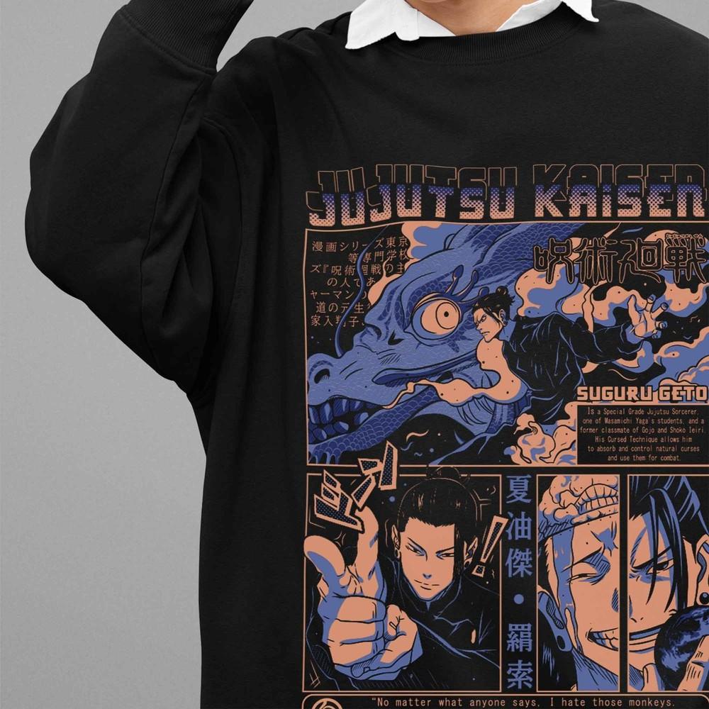 

Jujutsu Kaisen Sweatshirt Geto Suguru Sweater JJK Anime Pullover Gojo Sukuna XL