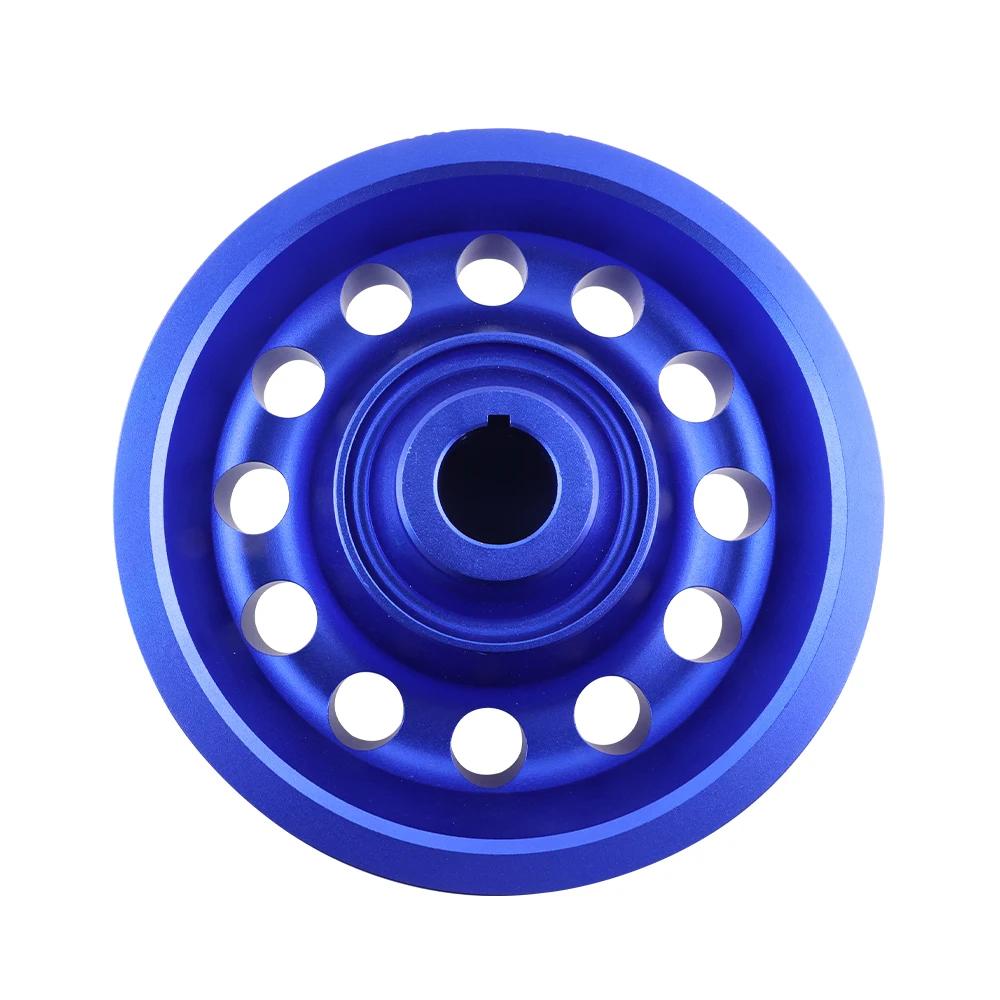 

Racing Car Light Weight Aluminum Crank Crankshaft Pulley For 1992-1995 Honda Civic SOHC D16 Red Blue синій