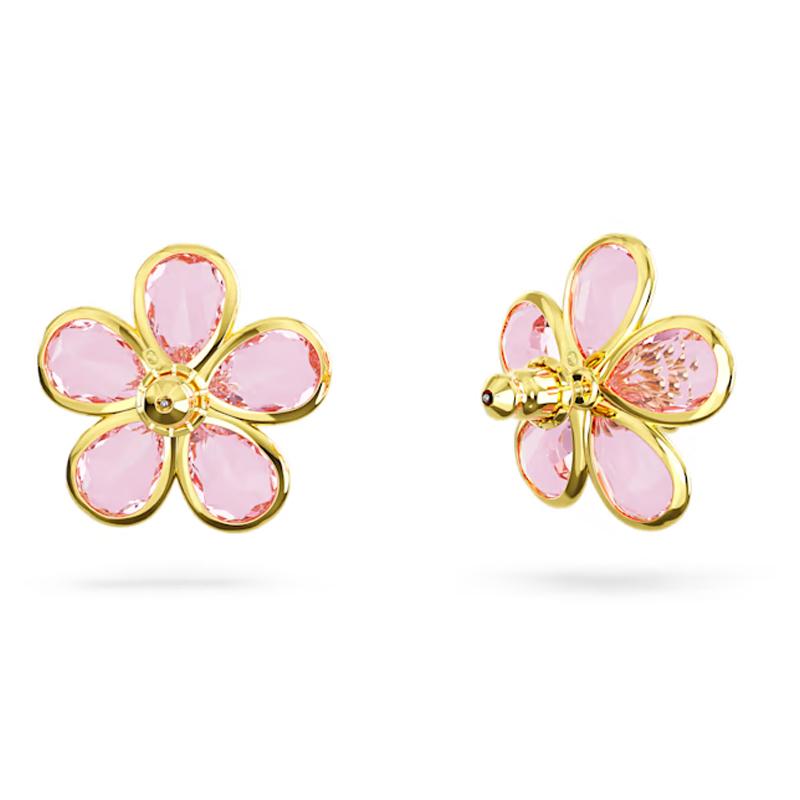 Orecchini a Forma di Petalo di Fiori di Cristallo Rosa alla Moda Orecchini da Donna Adatti per Donne Senior Squisiti Gioielli di Fascino