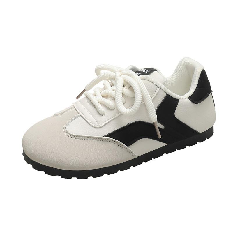 Women's autumn new flat-bottomed versatile color-matching board shoes casual breathable sports shoes