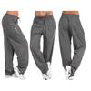 Calças Casuais Femininas Largas de Perna Reta 2024 Primavera Outono Cor Sólida Cordão Plus Size Calças Bolsos Calças Esportivas 1836