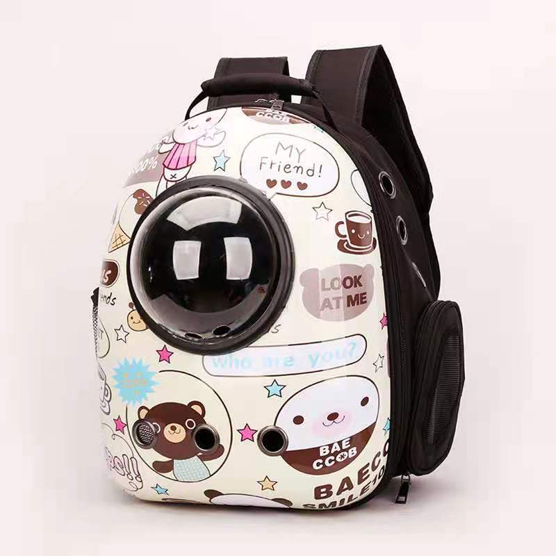 Space Capsule Cat Bag Pet Portable Breathable Backpack Outdoor Puppy Safety Bag