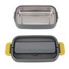 304 Stainless Steel Bento Box Adult Lunch Box Single Layer Microwave Safe Portable Split Bento Box for Students Office